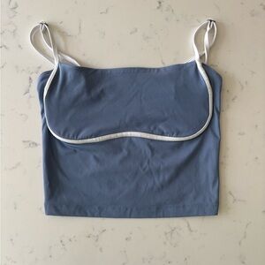 Gilly Hicks (Hollister) Blue Tank Top with White Straps